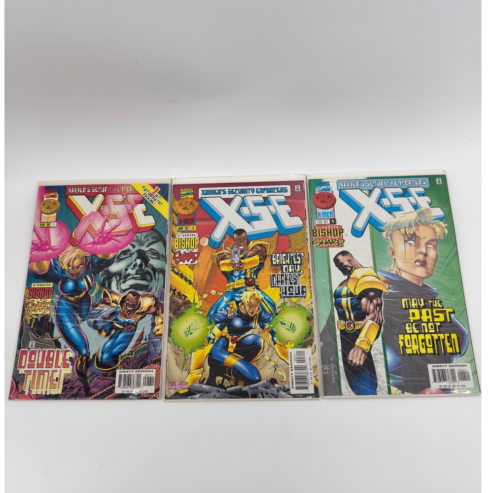 Marvel Comics X.S.E. Xavier's Security Enforcers #1 3 4 Lot Bishop Shard 1996